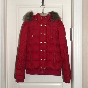 Juicy Couture Red Jacket w/ Gold Hardware Medium